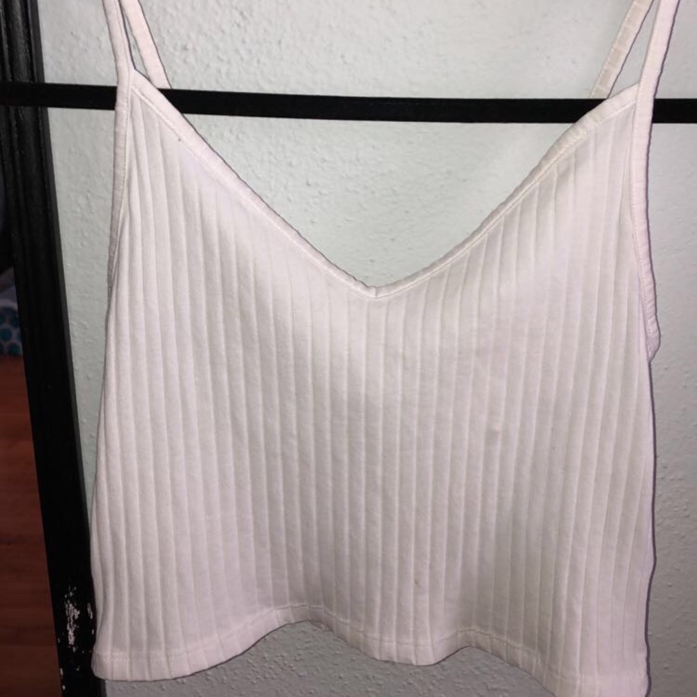 H&M White Ribbed Tank